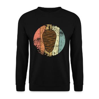 Kebab - Unisex Sweatshirt - black - Front - Alina (178cm) & Michal (187cm)