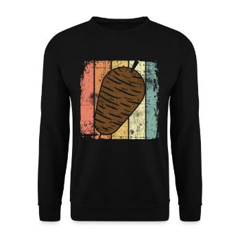 Kebab - Unisex Sweatshirt - black - Front - Alina (178cm) & Michal (187cm)