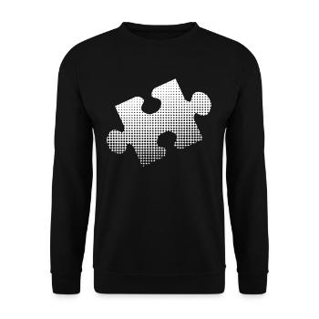 Puzzles - Unisex Sweatshirt - black - Front - Alina (178cm) & Michal (187cm)