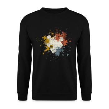 Puzzle - Unisex Sweatshirt - black - Front - Alina (178cm) & Michal (187cm)