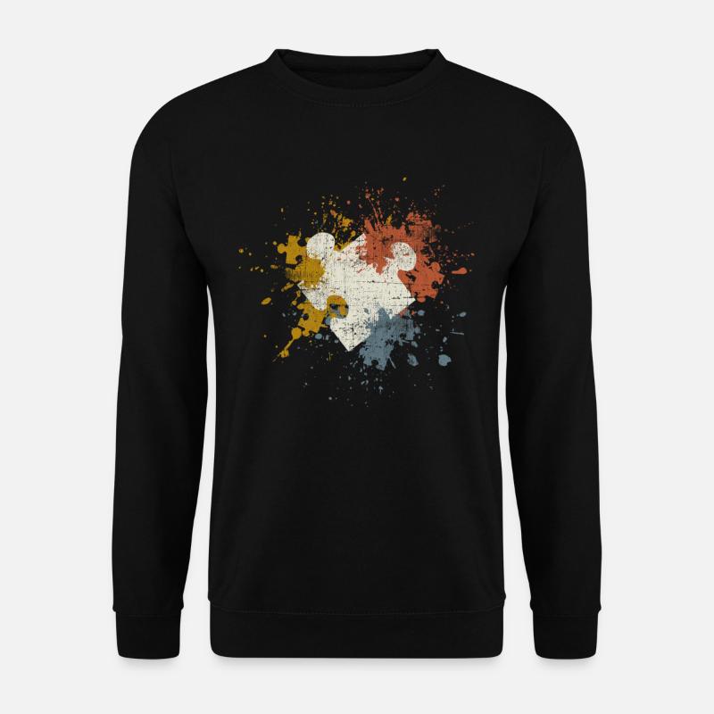 Puzzle - Unisex Pullover - Schwarz