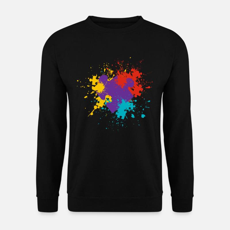 Puzzle - Unisex Pullover - Schwarz