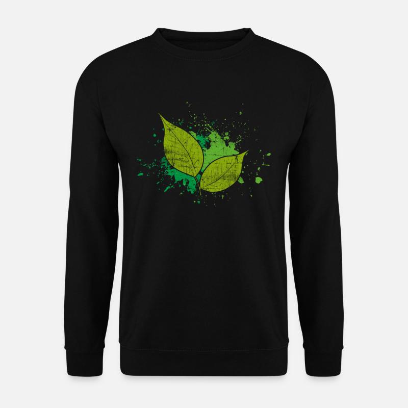 Feuille Nature - Sweat-shirt Unisexe - noir