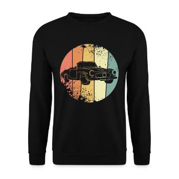 Car vintage - Unisex Sweatshirt - black - Front - Alina (178cm) & Michal (187cm)