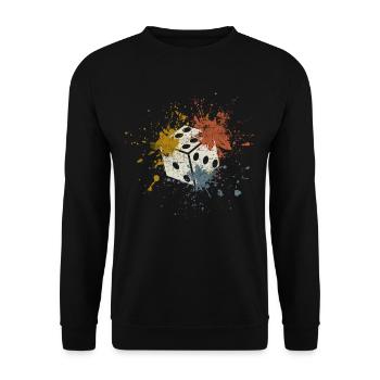 Cubes - Sweat-shirt Unisexe - noir - Devant - Alina (178cm) & Michal (187cm)