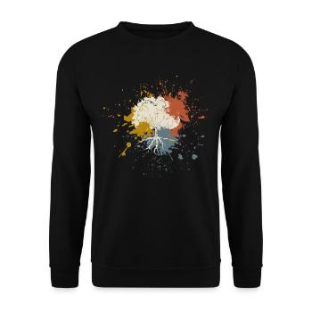 Arbre - Sweat-shirt Unisexe - noir - Devant - Alina (178cm) & Michal (187cm)