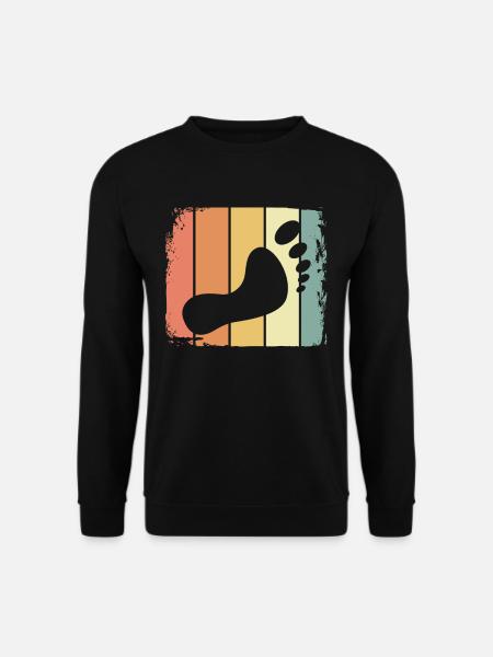 Foot retro - Unisex Sweatshirt - black