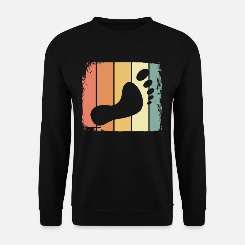 Fuß retro - Unisex Pullover - Schwarz
