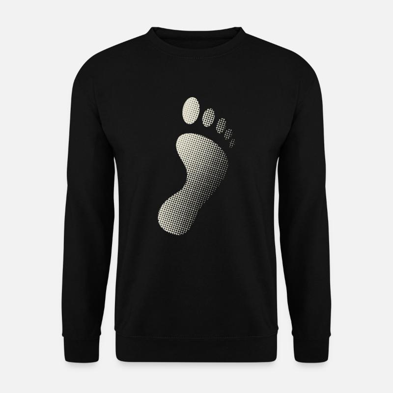 Fußabdruck - Unisex Pullover - Schwarz