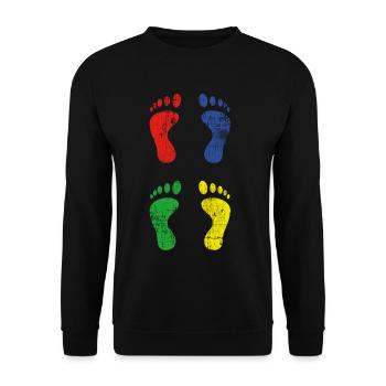 Pieds - Sweat-shirt Unisexe - noir - Devant - Alina (178cm) & Michal (187cm)