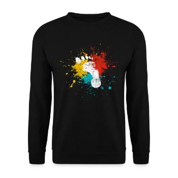 Pied - Sweat-shirt Unisexe - noir - Devant - Alina (178cm) & Michal (187cm)
