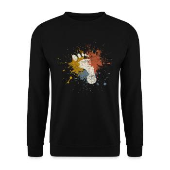 Pied - Sweat-shirt Unisexe - noir - Devant - Alina (178cm) & Michal (187cm)