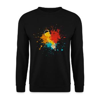Schule - Unisex Pullover - Schwarz - Vorne - Alina (178cm) & Michal (187cm)
