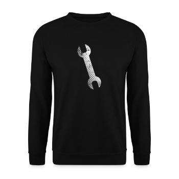 Werkzeug - Unisex Pullover - Schwarz - Vorne - Alina (178cm) & Michal (187cm)