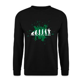 Lumberjack - Unisex Sweatshirt - black - Front - Alina (178cm) & Michal (187cm)