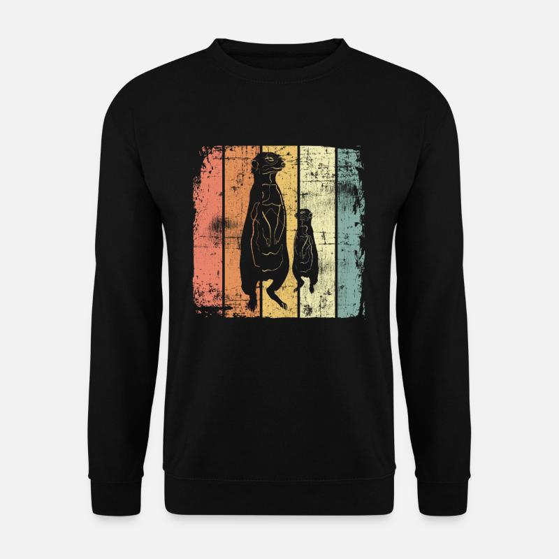Erdmännchen - Unisex Pullover - Schwarz