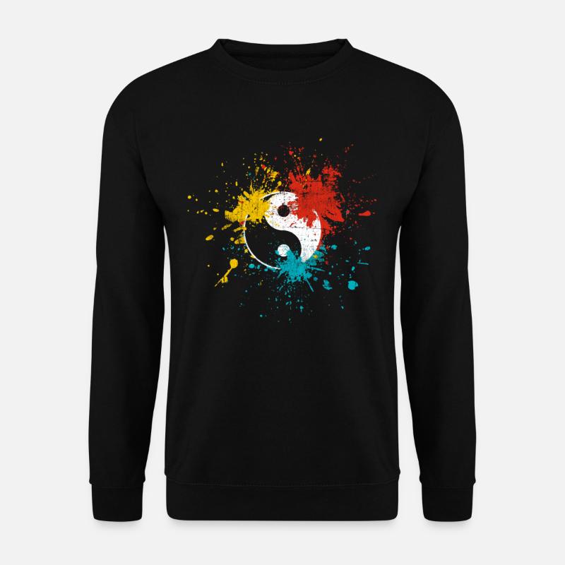 Yin Yang - Unisex Pullover - Schwarz