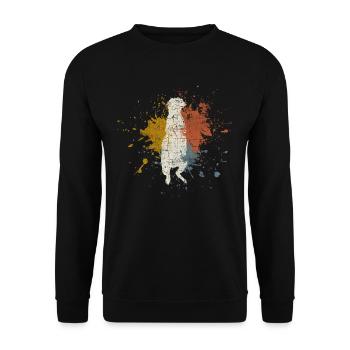 suricates - Sweat-shirt Unisexe - noir - Devant - Alina (178cm) & Michal (187cm)