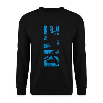 diving - Unisex Sweatshirt - black - Front - Alina (178cm) & Michal (187cm)