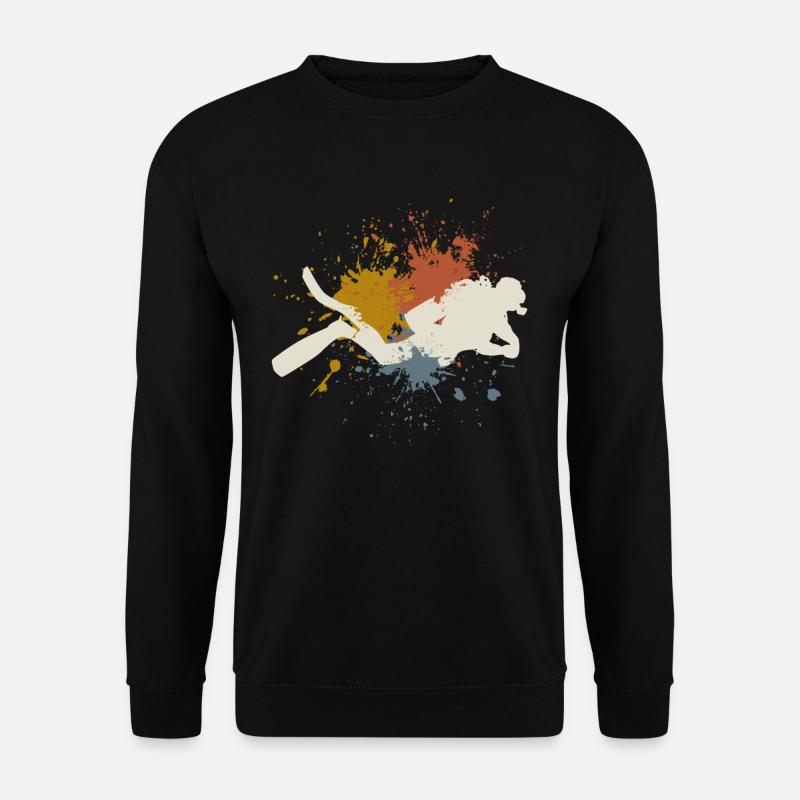 Diver retro - Unisex Sweatshirt - black