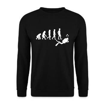 Diver - Unisex Sweatshirt - black - Front - Alina (178cm) & Michal (187cm)