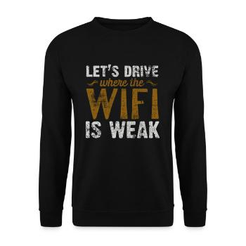 Outdoor - Unisex Sweatshirt - black - Front - Alina (178cm) & Michal (187cm)