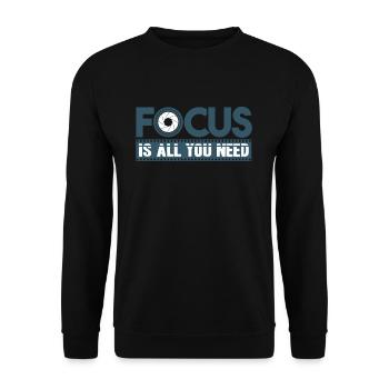 photographer - Unisex Sweatshirt - black - Front - Alina (178cm) & Michal (187cm)