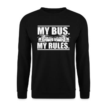conducteur - Sweat-shirt Unisexe - noir - Devant - Alina (178cm) & Michal (187cm)