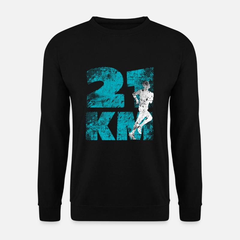 Halbmarathon - Unisex Pullover - Schwarz