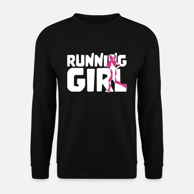 Runner fille en cours d'exécution - Sweat-shirt Unisexe - noir