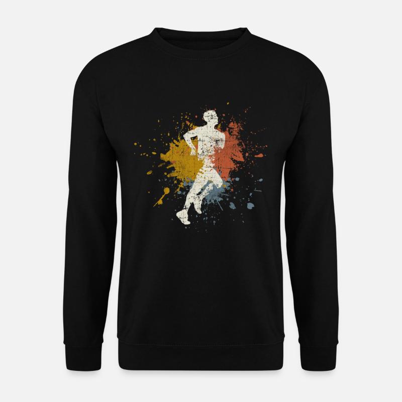 Laufen retro - Unisex Pullover - Schwarz