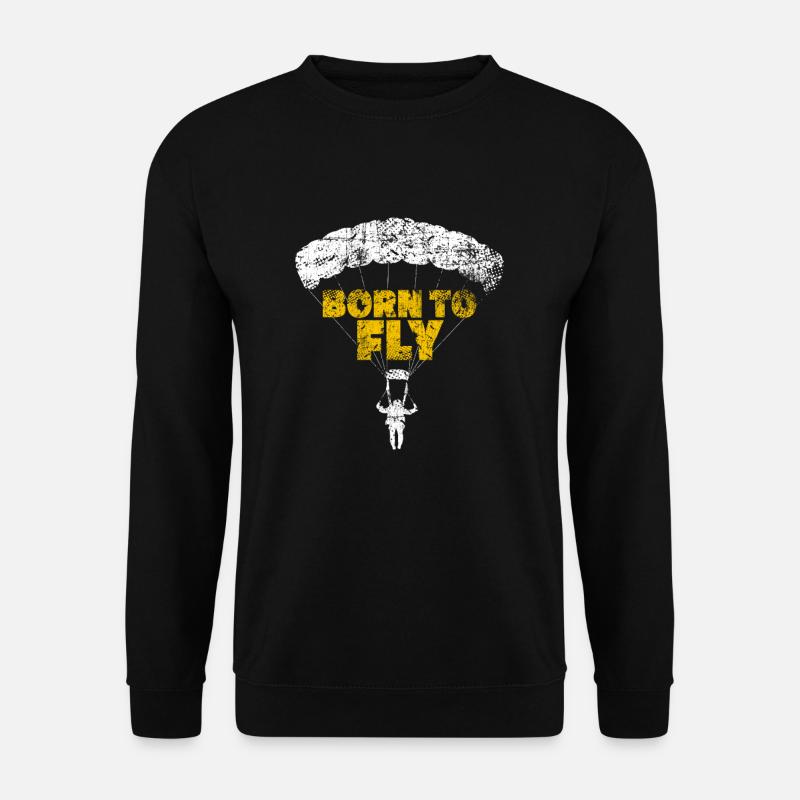 Gleitschirm - Unisex Pullover - Schwarz