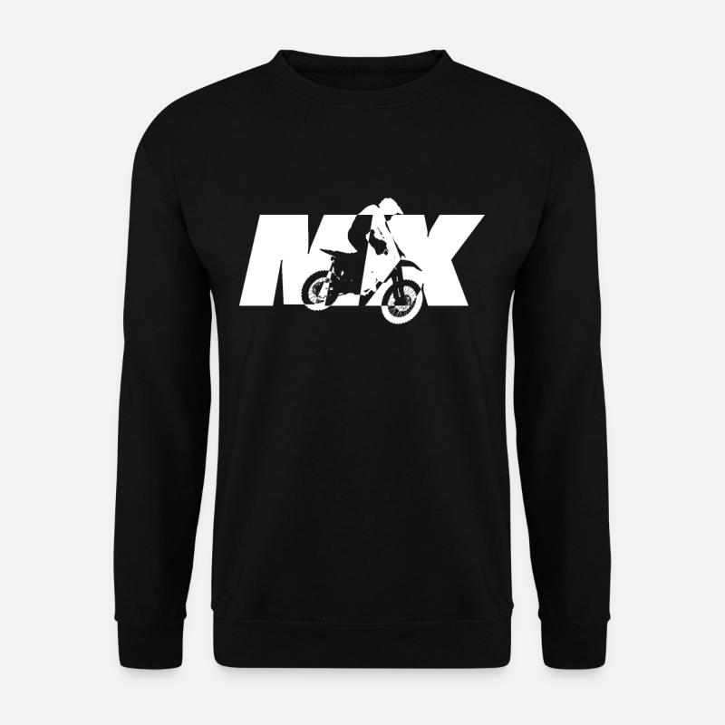 Motocross Motorrad - Unisex Pullover - Schwarz