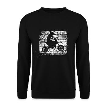 motocross - Sweat-shirt Unisexe - noir - Devant - Alina (178cm) & Michal (187cm)