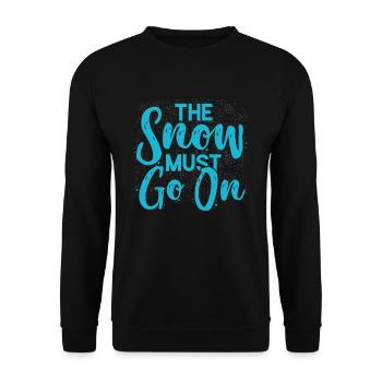 Snow winter - Unisex Sweatshirt - black - Front - Alina (178cm) & Michal (187cm)