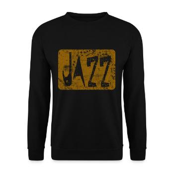 jazz - Unisex Sweatshirt - black - Front - Alina (178cm) & Michal (187cm)