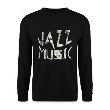 Musique jazz - Sweat-shirt Unisexe - noir - Devant - Alina (178cm) & Michal (187cm)