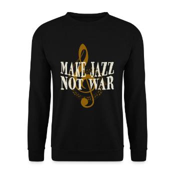 jazz - Unisex Sweatshirt - black - Front - Alina (178cm) & Michal (187cm)