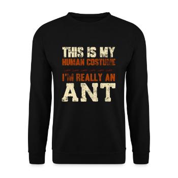 Ants costume - Unisex Sweatshirt - black - Front - Alina (178cm) & Michal (187cm)
