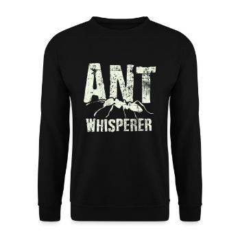 Ants Whispers - Unisex Sweatshirt - black - Front - Alina (178cm) & Michal (187cm)