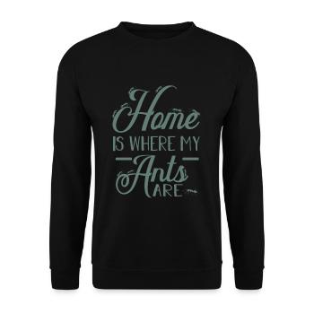 ants - Unisex Sweatshirt - black - Front - Alina (178cm) & Michal (187cm)