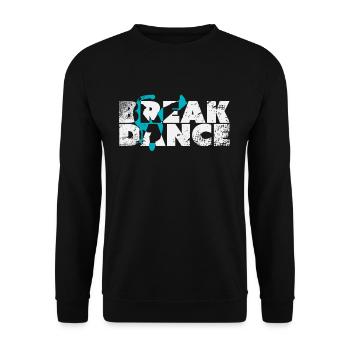 Breakdance - Unisex Sweatshirt - black - Front - Alina (178cm) & Michal (187cm)