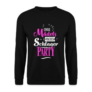 Schlager girls - Unisex Sweatshirt - black - Front - Alina (178cm) & Michal (187cm)