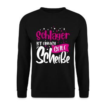 Schlager concert - Unisex Sweatshirt - black - Front - Alina (178cm) & Michal (187cm)
