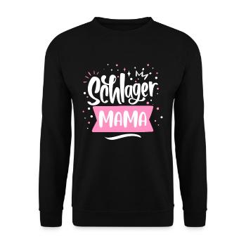 Schlager Mama - Unisex Sweatshirt - black - Front - Alina (178cm) & Michal (187cm)