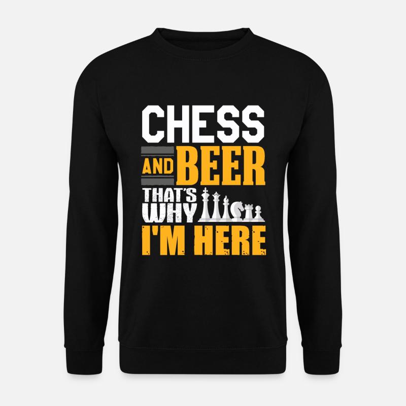 Chess and beer - Unisex Sweatshirt - black