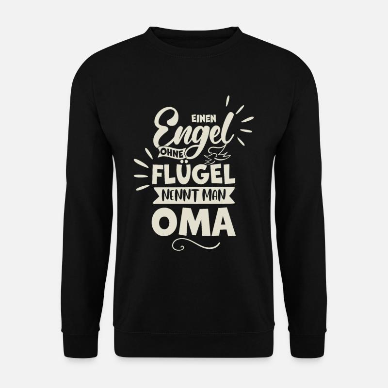 Oma Engel - Unisex Pullover - Schwarz