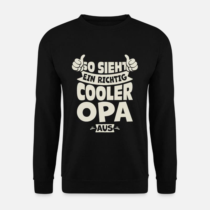 Cooler Opa - Unisex Pullover - Schwarz