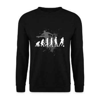 footballeur - Sweat-shirt Unisexe - noir - Devant - Alina (178cm) & Michal (187cm)