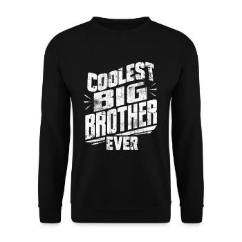 Coolest big brother - Unisex Sweatshirt - black - Front - Alina (178cm) & Michal (187cm)